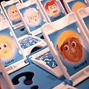 Nahansicht Kinderspiel "Wer bin ich"