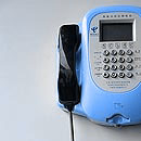 Blaues Telefon